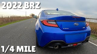 2022 SUBARU BRZ 1/4 MILE + 0-60 RUNS - Pretty Quick!