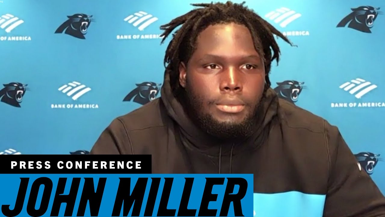 John Miller is an imposing presence on the offensive line