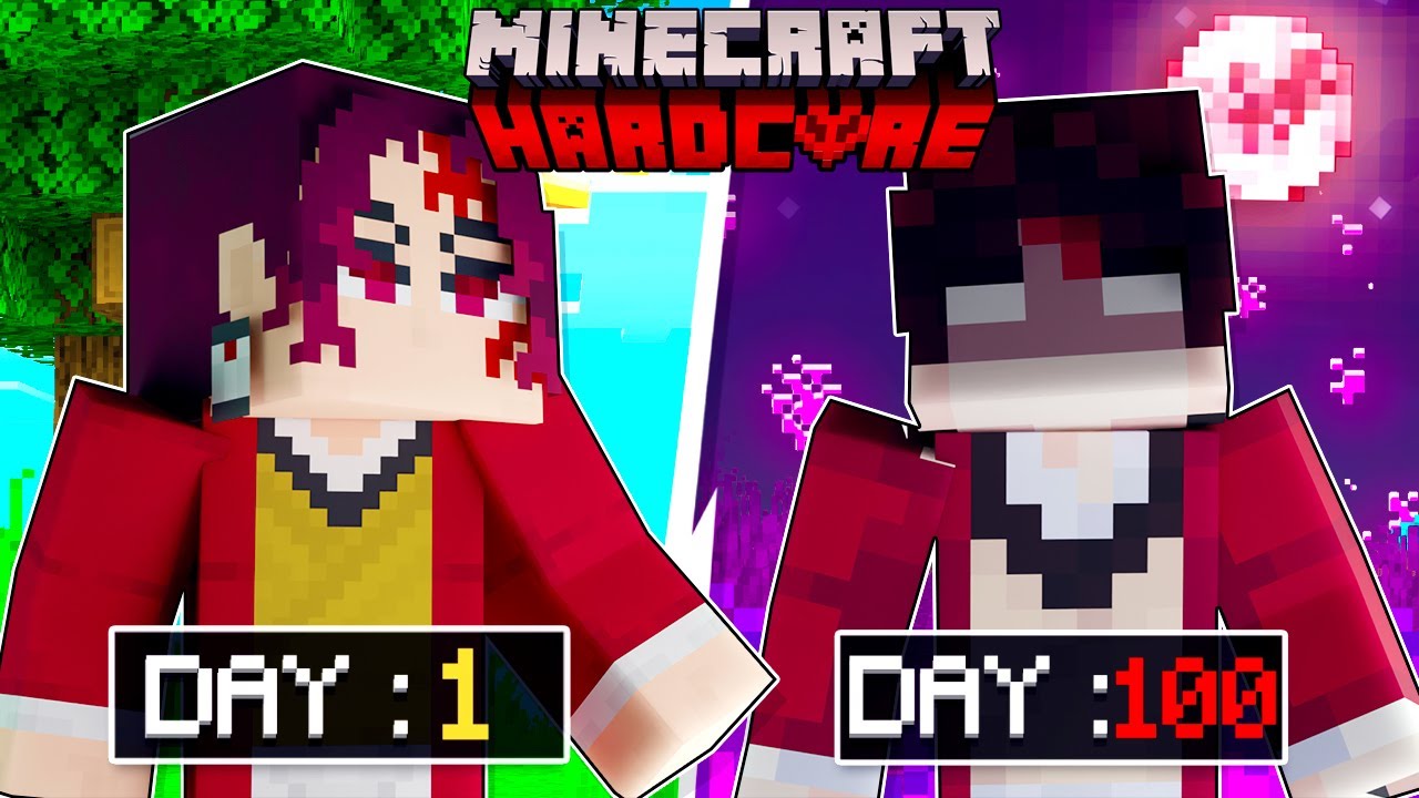 I Survived 100 days in Demon Slayer Minecraft as YORIICHI