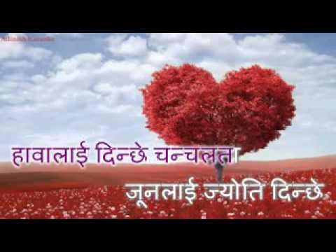 Maile tei bhayera man parako (Mero kalpana ma ) Karaoke - Ne