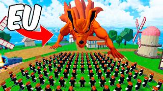 100 NOOBS vs 1 KURAMA NO BLOX FRUITS