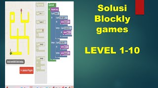 Blockly Maze Games Solution Levels 1-10 | Learn Coding for Kids