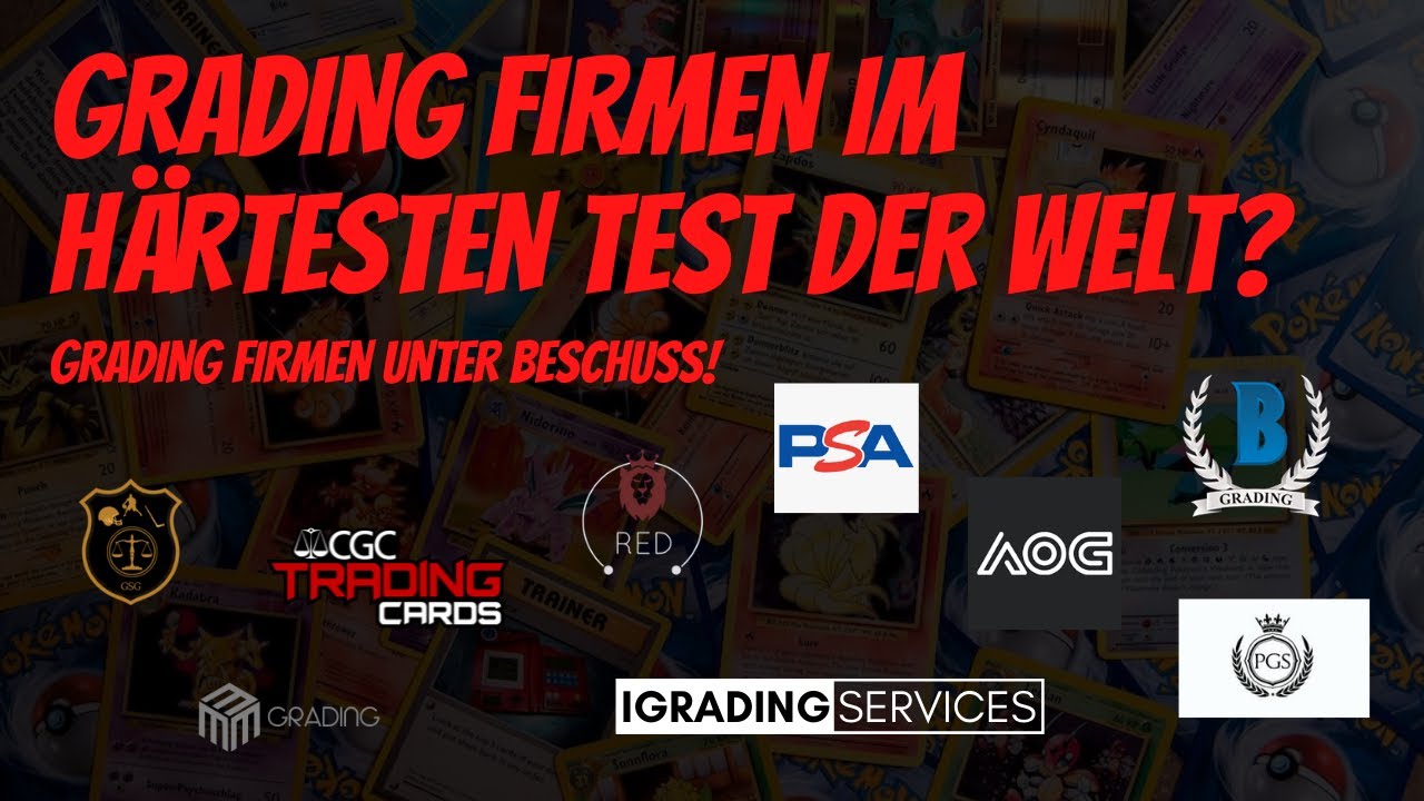 Grading Firmen im härtesten Test der Welt? 🥶 Grading Firmen unter Beschuss!