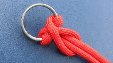 Easy paracord keychain tutorial. Useful knots rope tricks idea. Practical knot tying skills. #knots