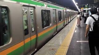 E233系3000番台ヤマU633編成品川駅発車