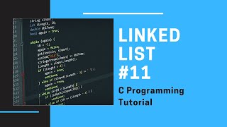 C Linked List 11: Create a doubly linked list and display in reverse order [C Programming]