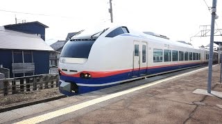 JR東日本 特急しらゆき３号 （E653系運行） 超広角車窓 進行左側 新井～新潟
