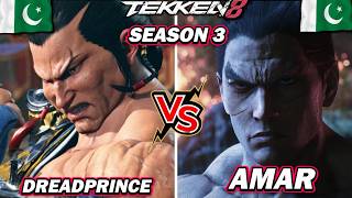 Tekken 8 – Amar (Kazuya) vs DREADPRINCE (Feng Wei) – T8 Season 3 High Level Gameplay!!!