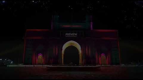 Gateway of India animation show.