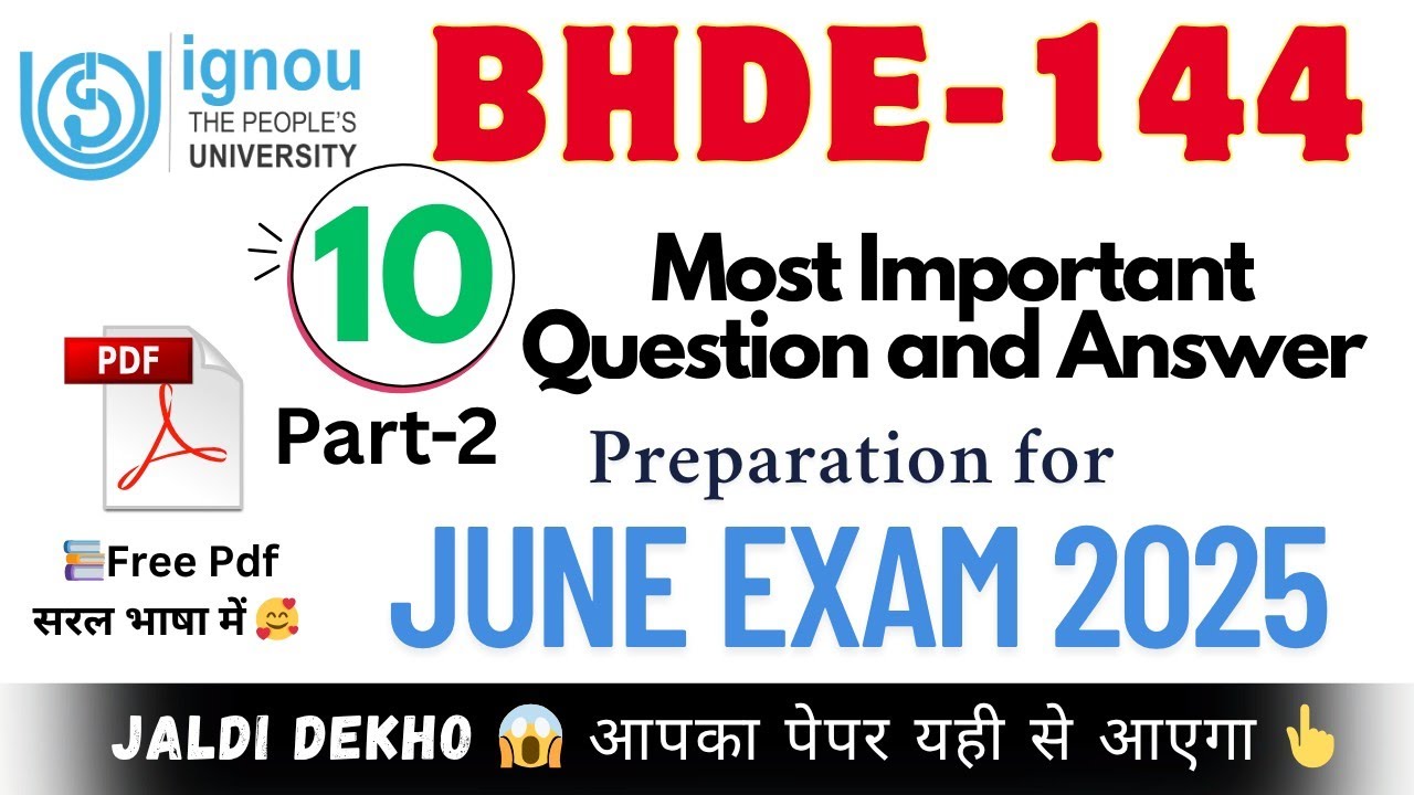 BHDE 144 | छायावाद | Bhde 144 most important question and answer ...