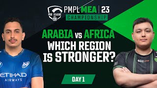 [EN] 2023 PMPL MEA Championship Day 1 | Fall | Arabia vs Africa Which region is stronger?