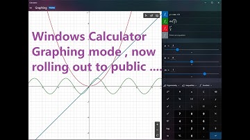 Windows10 Calculator app  - Graphical Mode feature now rolling out to the public ...