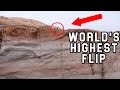 Insane 140 ft backflip cliff jump  4k