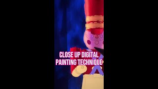 Close up of a digital painting technique #ronnstern #painting #disneyart #waltdisneyworld (works wit