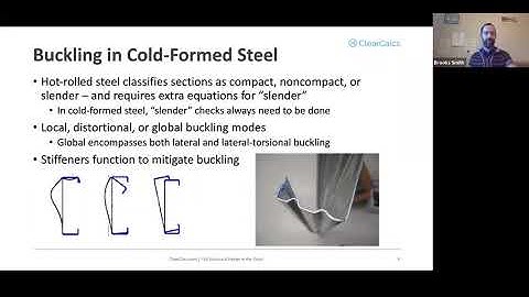 Webinar | Designing a Cold Formed Steel Beam Using AISI S100-16