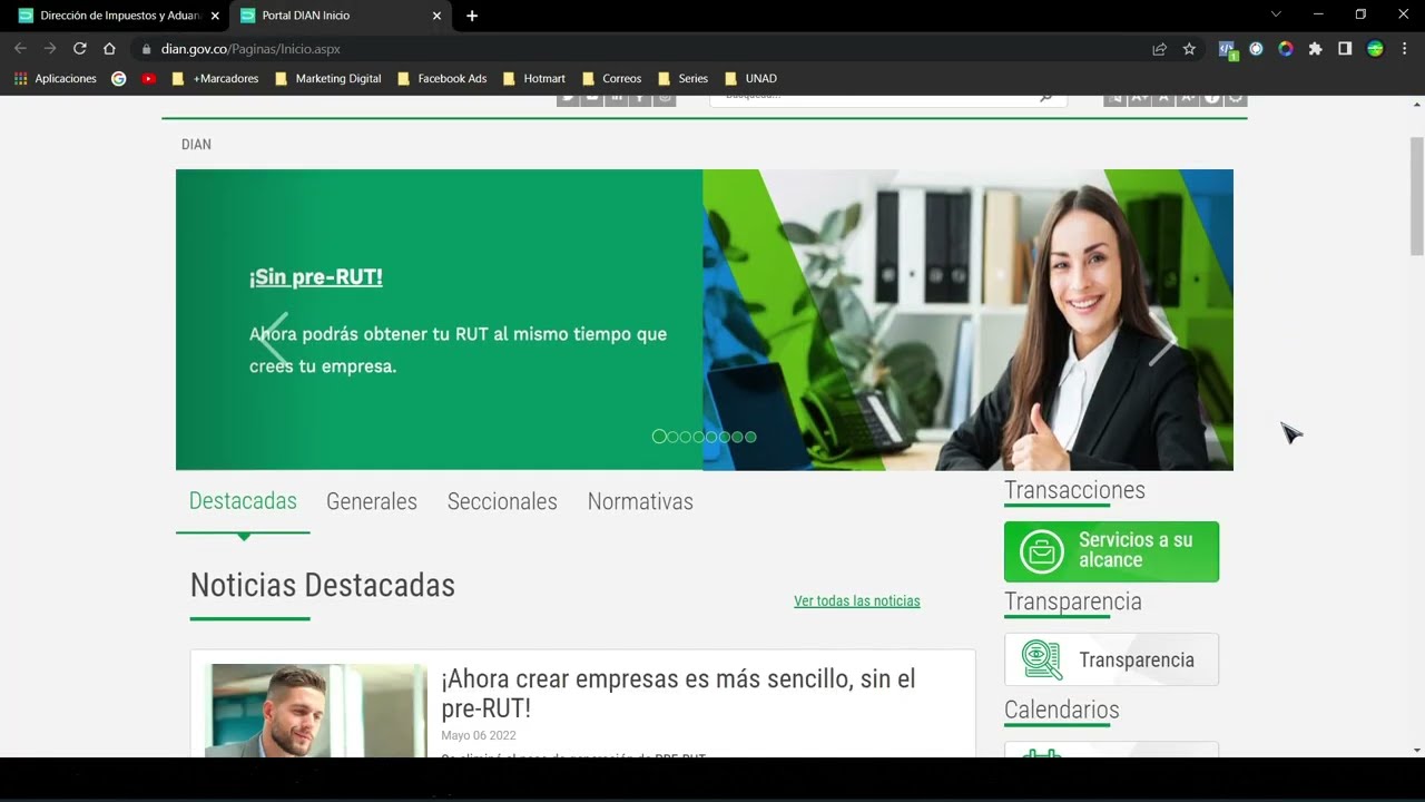 Comó sacar el RUT por Primera Vez (Virtual)
