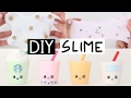 DIY MINI SLIME DRINKS - Starbucks, Milk &amp; Juice Slime!