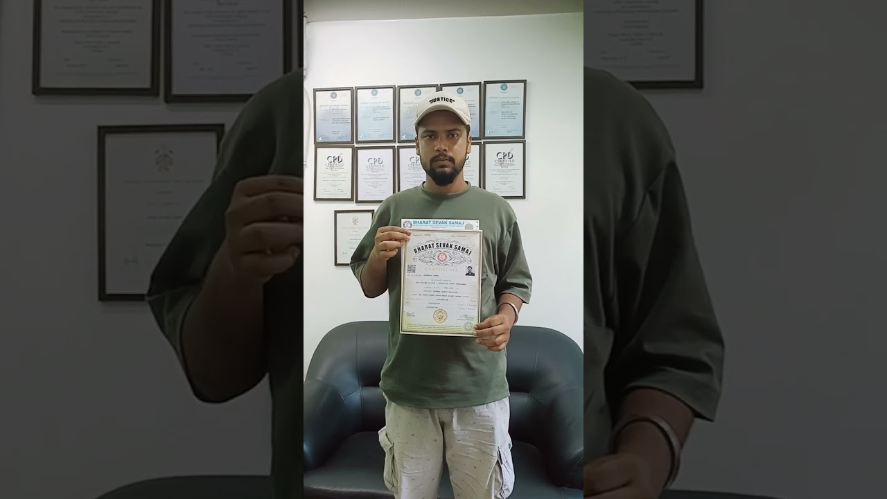 DIPLOMA IN FIRE AND INDUSTRIAL SAFETY CERTIFICATE AWARDED BY PATNA SAFETY MANAGEMENT INSTITUTE 👍