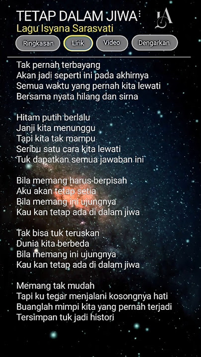 Lirik Lagu Tetap Dalam Jiwa #liriklagu #fypシ゚viral #viralvideo #viraltiktok #trendingshorts
