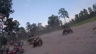 Mud trail around swimming pond Outback ATV Park Back to School Bash 2017