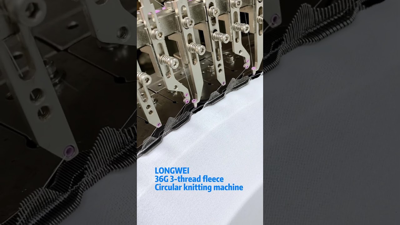 Longwei 36G 3-thread fleece circular knitting machine