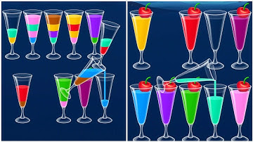 Water Sort Puzzle Walkthrough 58,  ios Gameplay Simulator Think Brain Android Games