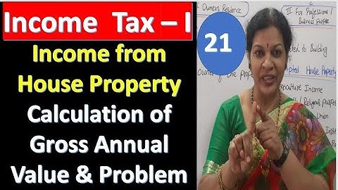 21. "Calculation of Gross Annual Value (GAV) With Problem" - From Income From House Property