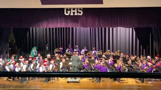 GHS Band 2021 Winter concert playing Sleigh Ride