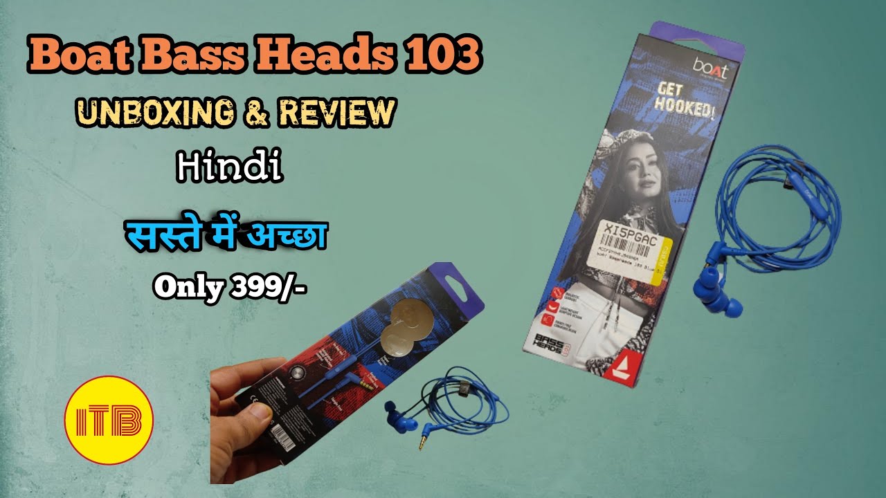 Boat BassHeads 103 Review & Unboxing Hindi YouTube