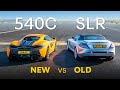 Mercedes McLaren SLR vs McLaren 540C: DRAG RACE & 0-100-0 Race