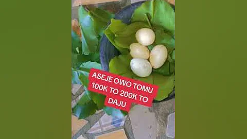 Aseje owo t'omu 200k todaju