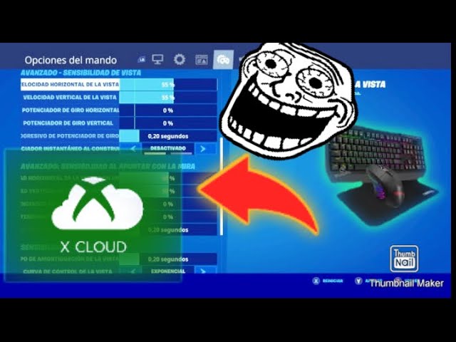 Gameplay Fortnite no Xcloud com Extensão Teclado e Mouse 🎃 (Xbox Cloud  Gaming) 