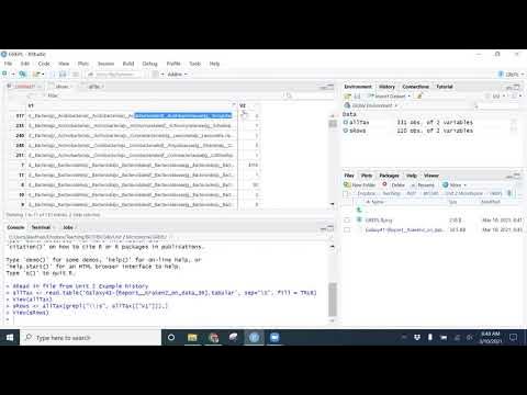 2.8 Using grepl to find and gsub to replace text in a taxonomic report ...