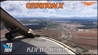 Famous FlightFX Citation X | Quick-Turn out of KDFW - KMCO | Full Flight | SayIntentions Profile