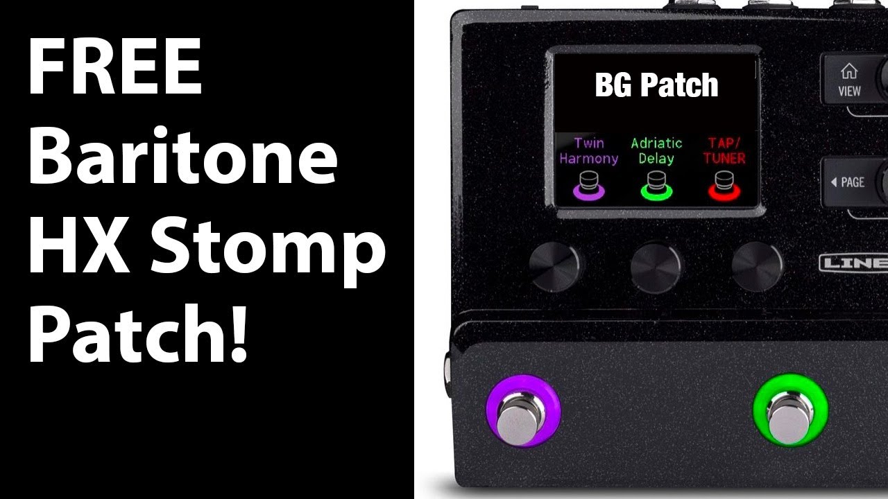 HX Stomp Baritone Metal Patch - YouTube