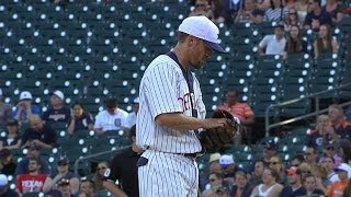 TEX@DET: Worth pitches for the second time this year
