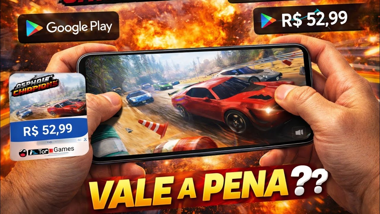 PAGUEI R$52,99 NO ASPHALT CHAMPIONS MOBILE 😬 VALE A PENA?