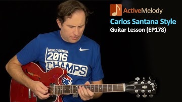 Carlos Santana Guitar Lesson - Dorian Mode Guitar Lesson - EP178