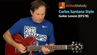 Video thumbnail of "Carlos Santana Guitar Lesson - Dorian Mode Guitar Lesson - EP178"