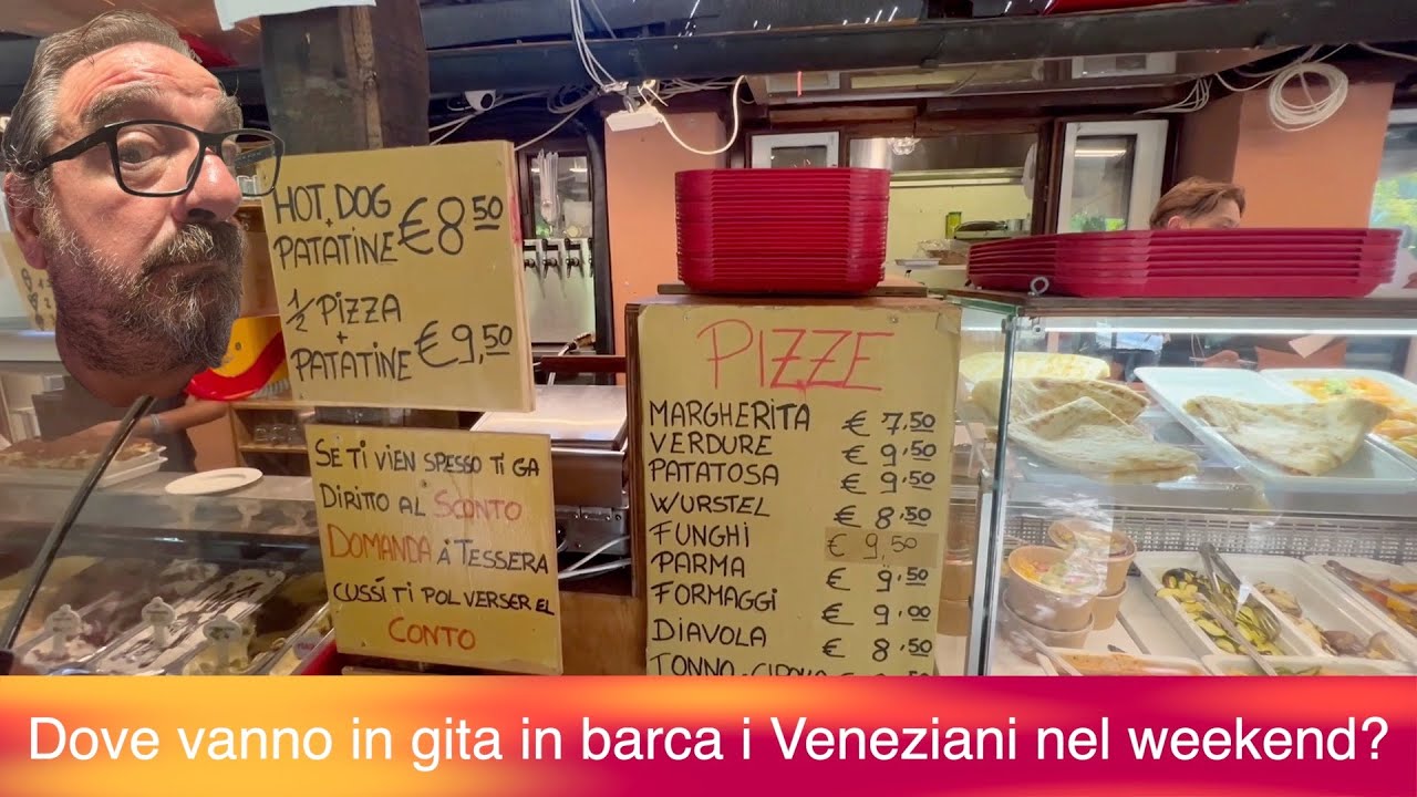 Dove vanno in gita in barca i veneziani nel week end e dove mangiano?