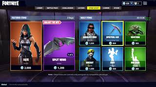 New Fate Skin,Fated Frame Axe And Split Wing Fortnite Daily Store 24 June 2018