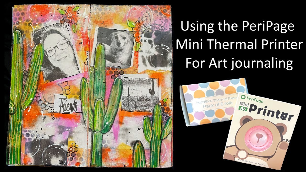 Using the PeriPage Mini Thermal Printer on an Art Journal Page YouTube