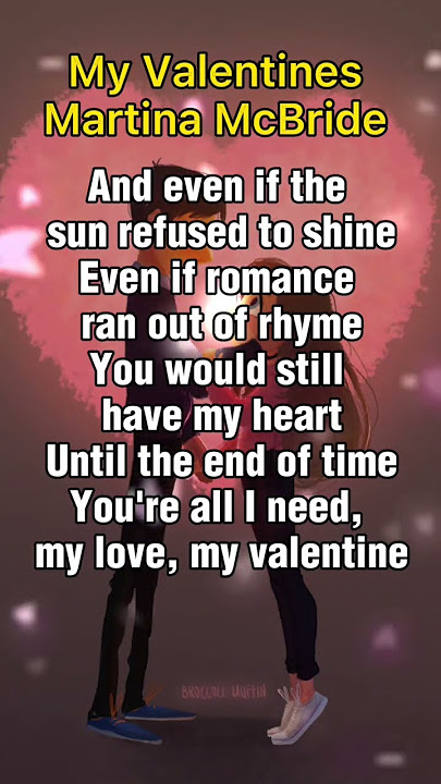 My Valentine 💘- Martina McBride #shorts #myvalentines #martinamcbride #lyrics