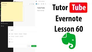 Evernote Tutorial - Lesson 60 - Access History