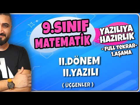 9. Sınıf Matematik  Yazılıya Hazırlık | 2. Dönem 2. Yazılıya Hazırlık FULL TEKRAR | REHBER MATEMATİK