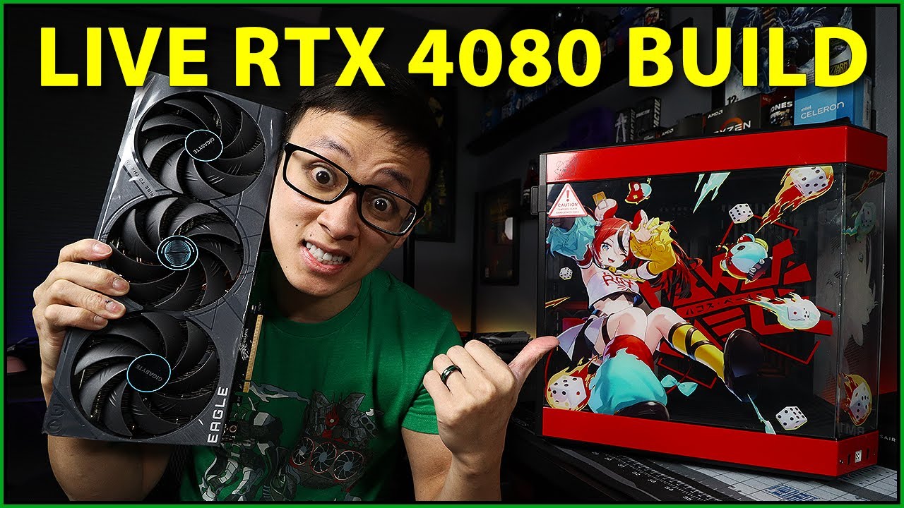 🟢 Live PC building in the Hyte Y60 ft. a RTX 4080! - YouTube