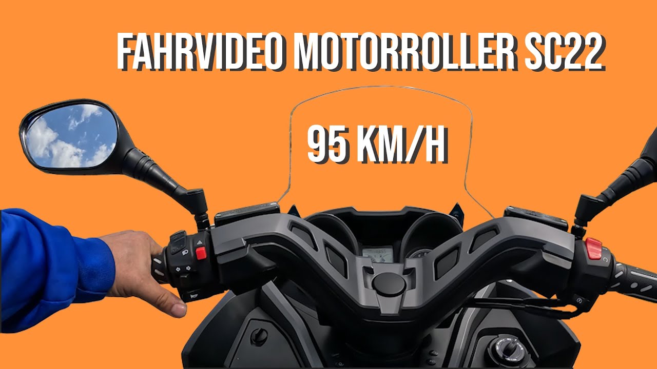 Fahrvideo Motorroller SC22 125 ccm 95 km/h - YouTube