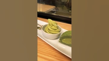 Thumbnail of Matcha roll cake w ice cream 🍓