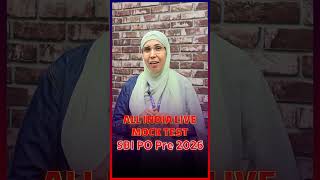 SBI PO Pre 2026 | ENGLISH ALL INDIA LIVE MOCK TEST #ssa #shubhamsir #sbi #sbipo #sbiexam #exam