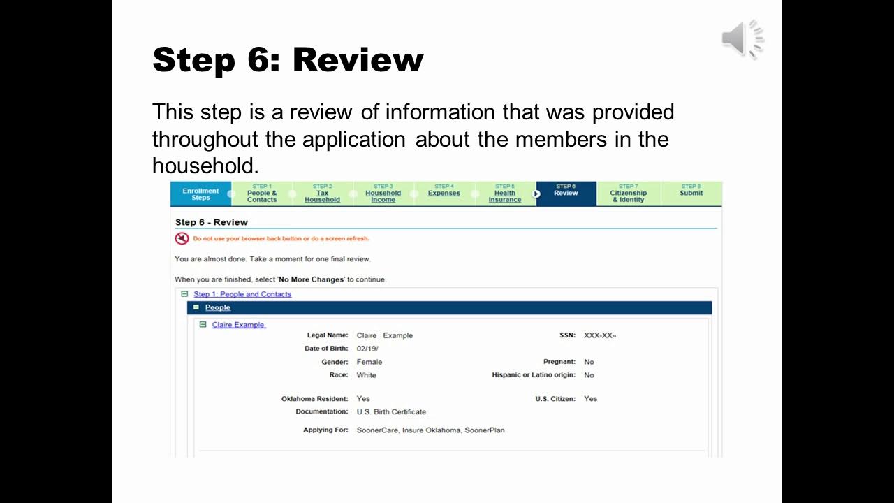 How To Enroll in SoonerCare Online Step 6 YouTube